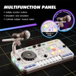 Kids Simulation DJ Mixer Controller Toys Multifunctional Music Effects Electronic Piano Keyboard Learning Birthday Gift Boy Girl 6