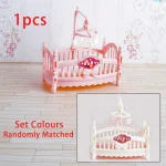 1:12 Dollhouse Ice Cream Truck Baby Bed Simulation Miniature Scene Display Dessert Car Bunk Bed Bathroom Kitchen Toy For Girl 2