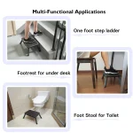 One Step Stool Lightweight Portable Folding Small Step Ladder with Handgrip Non-Slip Mobility Stepping Stool 4