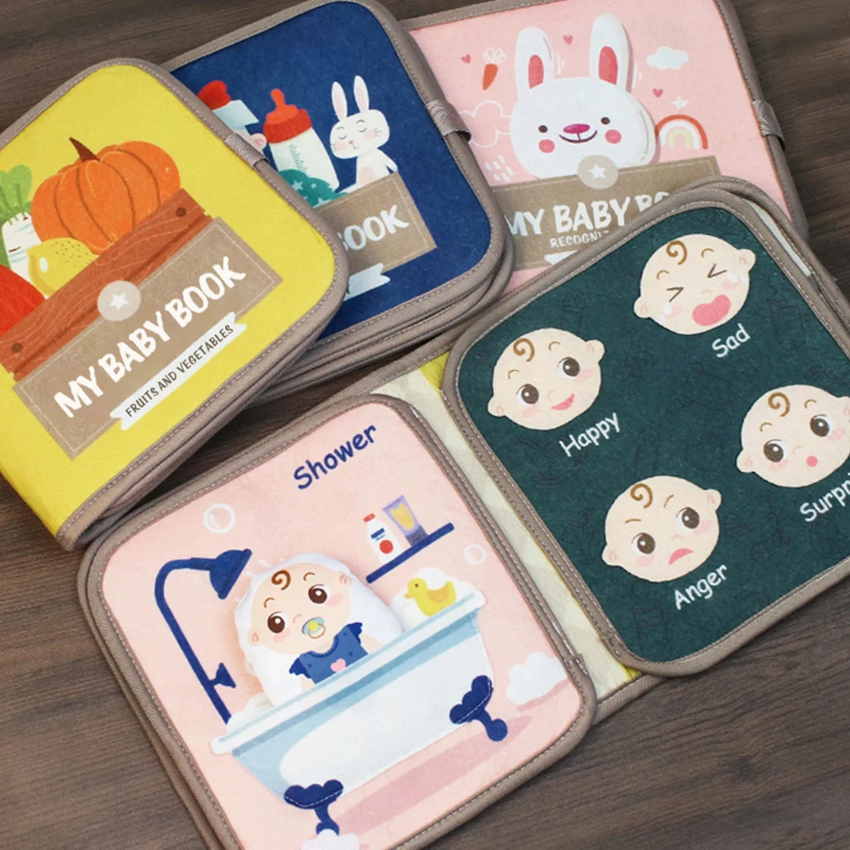 1pcs Montessori Busy Book Baby Early Education Book,Puzzle Toy, Animal Cognitive Fabric Book, Repeated Paste Book & Sensory toys 1pcs Montessori Busy Book Baby Early Education Book,Puzzle Toy, Animal Cognitive Fabric Book, Repeated Paste Book & Sensory toys