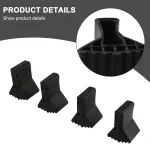 4Pcs Non-slip Ladder Feet Rubber Pads Foot Covers Furniture Mat Leg Chair Replacement Protectors Cover Ladder Foot Pad 3
