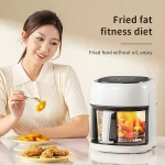 Smart Air Fryer Electric visual window 4.5L Oil-free Air Fryer Automatic Household Kitchen 360°Baking Convection Oven Air Fryers 5