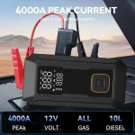 YINGBOOST Car Jump Starter with Air Pump Peak 4000A Auto Battery Booster &150PSI Tire Inflator Jump Starter with Air Compressor 2