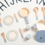 children's Wooden  simulation kitchen toys, early education educational toys, simulation pots and pans, food, role-play chef 3