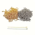 10/100pcs DIY Ball Bead Chains Sliver Colorful Key Chain Dolls Label Hand Tag Connector for Jewelry Making Pendant Accessorise 4