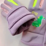 Children Warm Plush Gloves Winter Boys Girls Kids Outdoor Windproof Skiing Cycling Gloves Glow Students Toddler Cycling Mittens 3