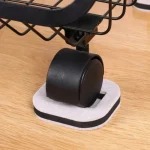 5pcs Office Chair Wheel Stopper Furniture Parts Caster Cup Prevents Scratches Wood Floor Carpet for Roller Feet Anti-slip Mat 4