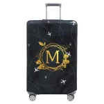 Luggage Cover Thick Elastic Luggage Protective Covers Print Wreath Series  for 18-32 Inch Suitcase Covers Travel Accessories 6