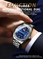 BINBOND Brand Mens Business Sports Quartz Watch Classic Waterproof Luminous Calendar Creative Clock Male Personalized Wristwatch 4