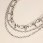 New Punk Rivets Pants Chain for Women Men Hip Hop Silver Color Multilayer Waist Chain Dress Jewelry Gothic Rock Accessories 4