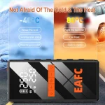 12V Car Jump Starter 4 In 1 Car Wireless Tire Inflator Pump Air Compressor Power Bank Potable Battery Starting Fast Charging 6