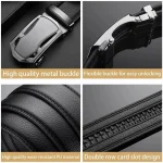 Fashion Business Men'S Belt Genuine Luxury Brand Belt Metal Buckle Belt High-Quality PU Leather Soft Belt With Cargo Pants Jeans 6