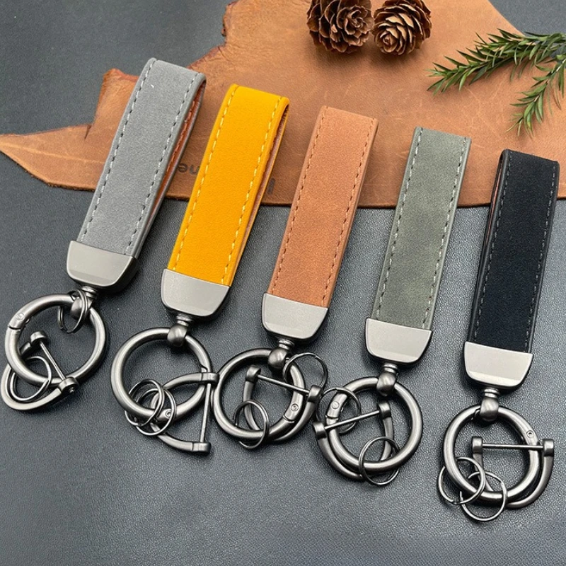 Laser Engrave Double Colors Crazy Horse Leather Keychain Custom Car Logo Key Chain Ring Personalize Name Number Vintage Keyring Laser Engrave Double Colors Crazy Horse Leather Keychain Custom Car Logo Key Chain Ring Personalize Name Number Vintage Keyring