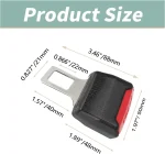 2pcs Car Seat Belt Extender Safety Seatbelt Extender Seat Belt Padding Extension Buckle Plug Buckle Seatbelt Clip Car Accessor 4