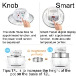 12L Oil-Free Air Fryer Smart Visual Glass Lightwave Multi-Function Electric Oven Household Air Oven Fryer 3