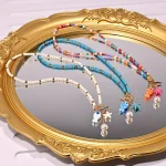 ZAKOL Bohemian Sea-Inspired Ceramic Fish & Starfish Pendant Necklace Dopamine Rainbow Color Beads Necklaces Beach Jewelry 4
