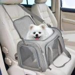Portable Dog Cat Carrier Bag Soft Side Backpack Pet Carriers Dog Travel Bags Airline Approved Transport  Outgoing Pets Handbag 5