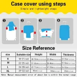 Luggage Cover Stretch Fabric Suitcase Protector Case Graphic Series Baggage Dust Case Cover Suitable 18-32 Inch Suitcase 2