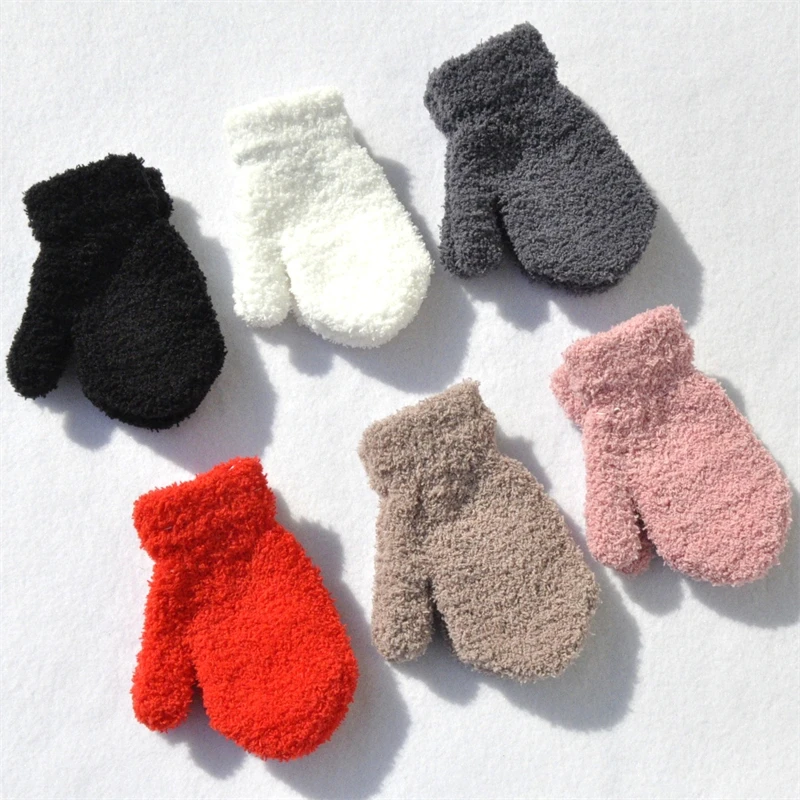 Warm Plush Thick Warm Baby Gloves Winter Plus Velvet Mittens Children Kid Coral Fleece Full Finger Gloves For 1-4Y Kids Gloves Warm Plush Thick Warm Baby Gloves Winter Plus Velvet Mittens Children Kid Coral Fleece Full Finger Gloves For 1-4Y Kids Gloves