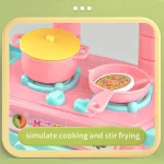 Play House Kitchen Toy Set Simulation Mini Cooking Tableware Play House Toy 5