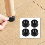 8/80Pcs Rubber Pads Floor Protectors Non-slip Cutting Board Furniture Bumper Gasket Table Chair Leg Cover Furniture Hardware Mat 2