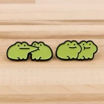 Cute Frogs Enamel Pin Cartoon Animals Pin Badge on Backpack Women's Brooch Lapel Pins Costume Accessories Fashion Jewelry Gifts 4