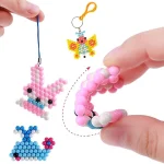 Handmade Magic Water Fuse Beads Creative Beads DIY Art Crafts Toys Magic Water Sticky Beads Sensory Toys Set with Accessories 4