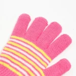 Baby Boys Girls Full Finger Gloves Winter Knitted Stripe Mitten Kids Outdoor Gloves for 1 2 3 4 5 Years Old Children Accessories 5