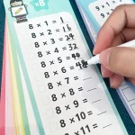 0-12 Multiplication Charts, Times Table Cards, Self Check Math Learning Tool, Montessori Mathematical Training, Teaching Aids 3
