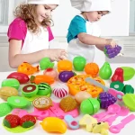 25 PCs Set DIY Fruit Cutting Music Toy Simulation Vegetable Fruit and Vegetable Children's Toy Girl Boy Kitchen Food Set 3