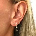 6-15mm Stainless Steel Earring Minimalist Classic Round Gold Color Earring for Women Men Tiny Huggie Hoop Rock  Jewelry Gift 6