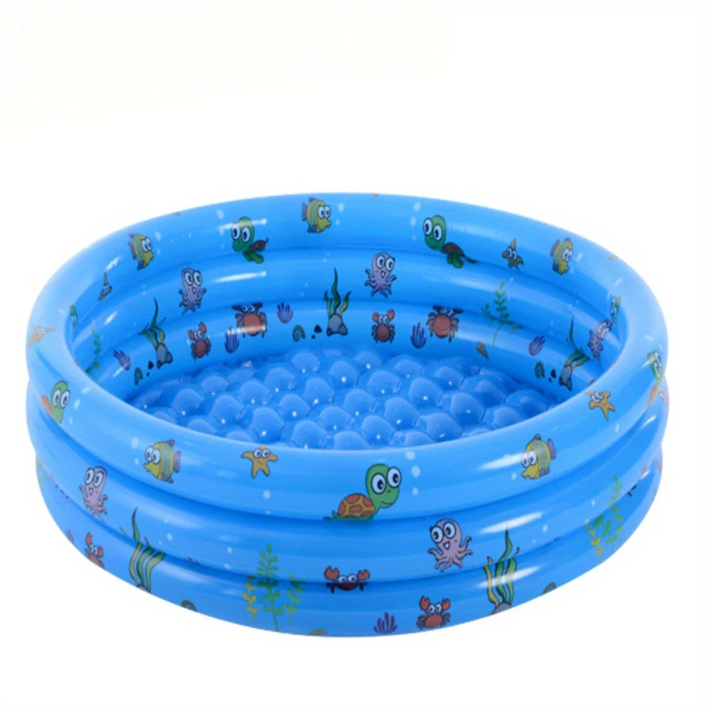 100Cm three-ring round inflatable ball pool for infants and children, swimming pool, paddling pool, sand pool 100Cm three-ring round inflatable ball pool for infants and children, swimming pool, paddling pool, sand pool