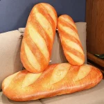 French Bread Plush Pillow Stuffed Printing Images Food Plushie Peluche Party Prop Decor Sleeping Companion Man Gift 2