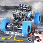 Remote control car with colorful flashing lights, rubber wheels, off-road toy car suitable for children's gifts 4