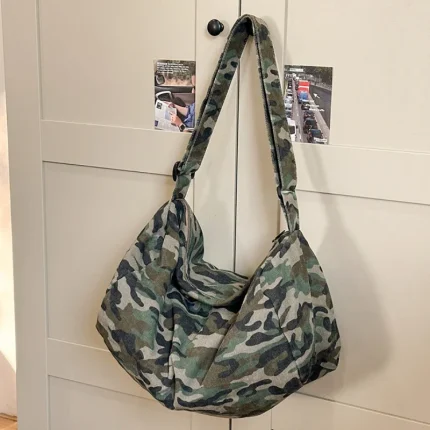 2025 Y2K Trendy Travel Shoulder Bags Tote Bag Summer New Women's Bag Leopard Print Canvas Crossbody Bag Female Student Handbags