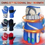 Winter Waterproof Warm Kids Boys Girls Gloves Ski Children Mittens Snow Outdoor 2