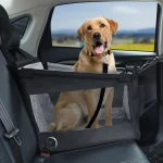 Portable Car Pet Seat Stable Dog Carrier with Safety Mesh Protector Waterproof Design for Puppy Travel Outdoor Use 2