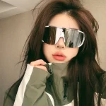 New Y2K Style Cycling Sunglasses Windproof Glasses for Men Women Retro-Reflective Sheeting Lens Road Riding Sport Glasses 3