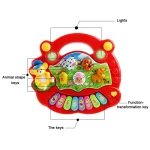 Baby Musical Toy With Animal Sound Kids Piano Keyboard Electric Flashing Music Instrument Early Educational Toys For Children 5