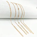 5 Piece Mixed Chain Anklet Set, Bohemian Flat Snake and Twist Bracelets, Layered Summer Foot Jewelry for Women 5
