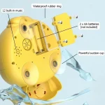 Bubble Duck Baby Bath Toy Funny Toddler Bath Bubble Maker Pool Swimming Bathtub Soap Machine Bathroom Toys for Children Kids 4