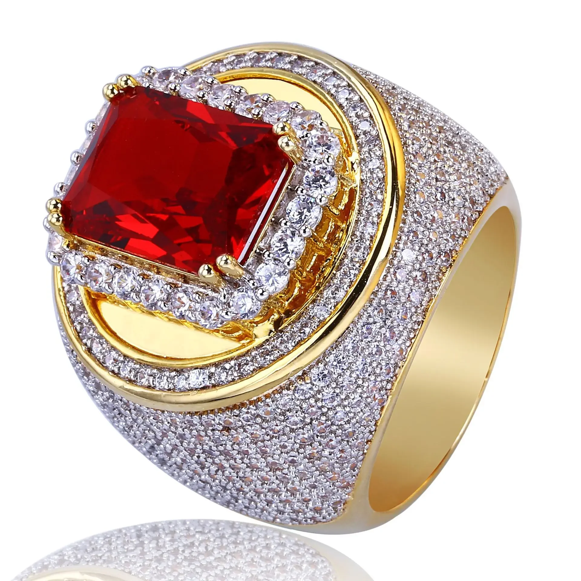 Engagement Rings for Women Wedding Ring K Gold Color Femme Men Gift Big AAA CZ Stone Ring big size Jewelry Engagement Rings for Women Wedding Ring K Gold Color Femme Men Gift Big AAA CZ Stone Ring big size Jewelry
