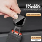 Seat Belt Extender for Tesla & Porsche – Deep Insert Buckle with Secure Lock, 1 or 2 Pack 3