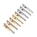 8 PCS Gold Color Tie Clips Set With Gift Box Wedding Guests Gifts For Man Shirt Cufflinks Men's Gift Luxury Jewelry For Husband 2
