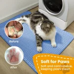 Cat Litter Mat Double Layer Pet Non Slip Big Pet Litter Box Filter MatWear Resistant Waterproof Anti-slip Cat Litter Mat 5