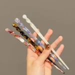Vintage Chinese Style Hair Sticks for Women Girls Fashion Acetate Chopstick Shaped Hair Clips Pins Jewelry Hair Accessories 2