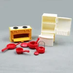 Miniature Furniture 1:12 Dollhouse Kitchen Livingroom Bedroom Set DIY Scene Doll Play Decoration Girl Toy House Gift 6