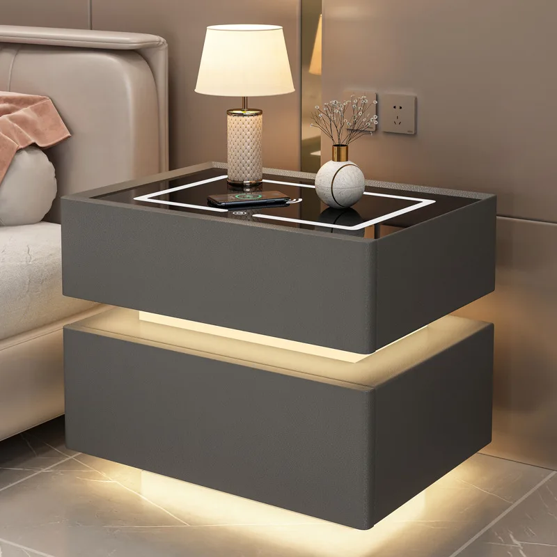 Bedroom Furniture Nightstands Bedside Table Intelligent Storage Cabinet Bed Table Cajonera Muebles Mesa Muebles Para el Hogar Bedroom Furniture Nightstands Bedside Table Intelligent Storage Cabinet Bed Table Cajonera Muebles Mesa Muebles Para el Hogar