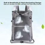 2-in-1 Double Pet Carrier Backpack for Small Cats and Dogs Portable Pet Travel Carrier Super Ventilated Design Ideal for Travel 6
