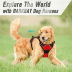 No Pull Dog Harness Front Clip Heavy Duty Reflective Easy Control Handle for Large Dog Walking 4